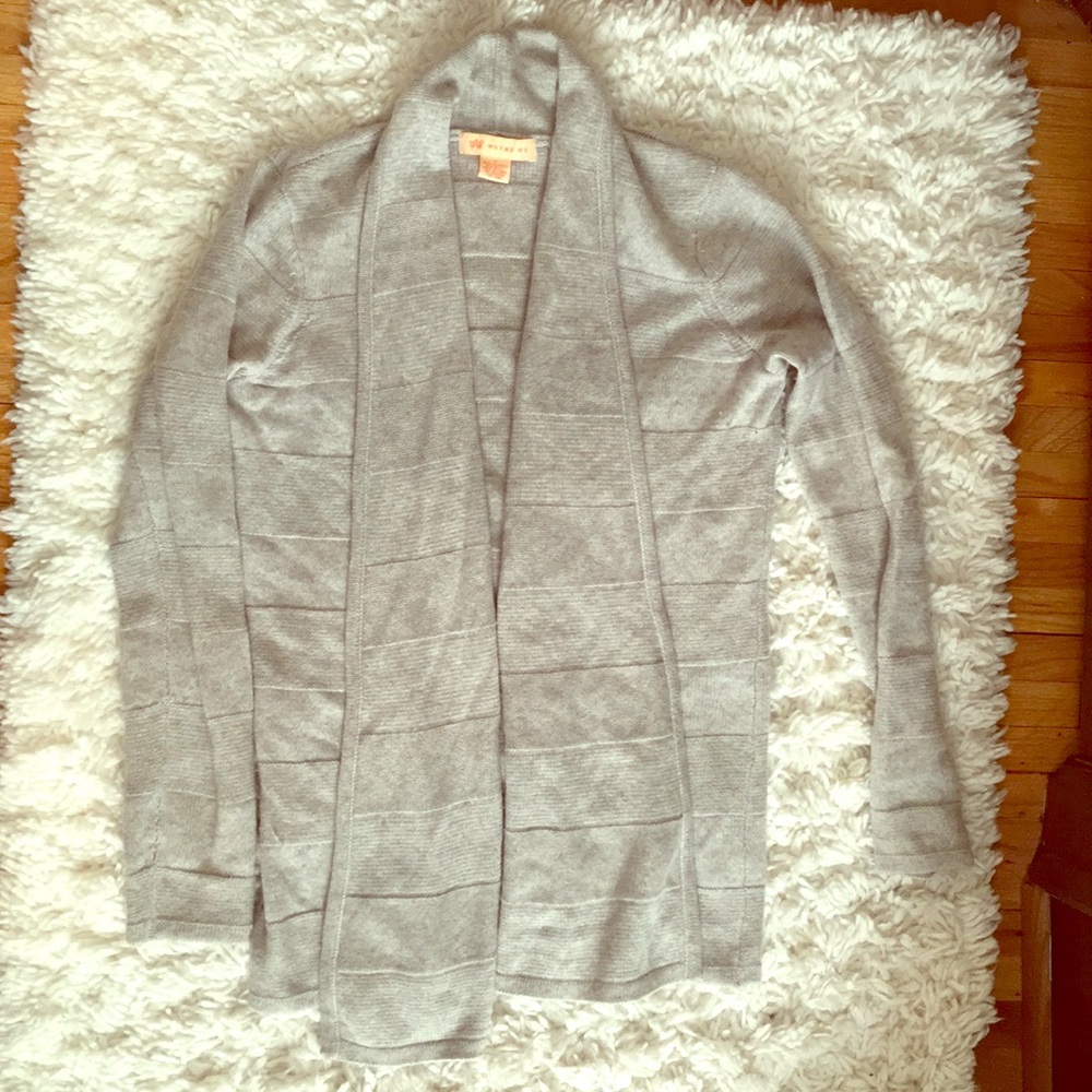 Gray cashmere sweater